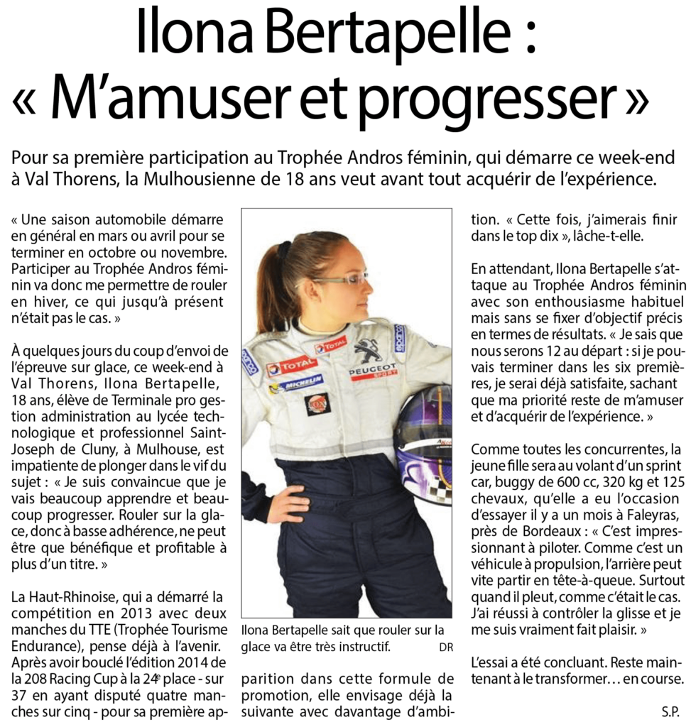 Article Ilona m'amuser et progresser