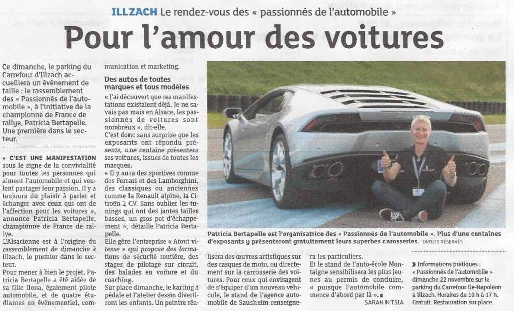 Article pour l'amour des voitures